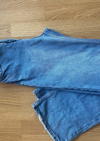 Mavi Bol Kesim Denim Midi Jean 24 beden ama beli baya ince