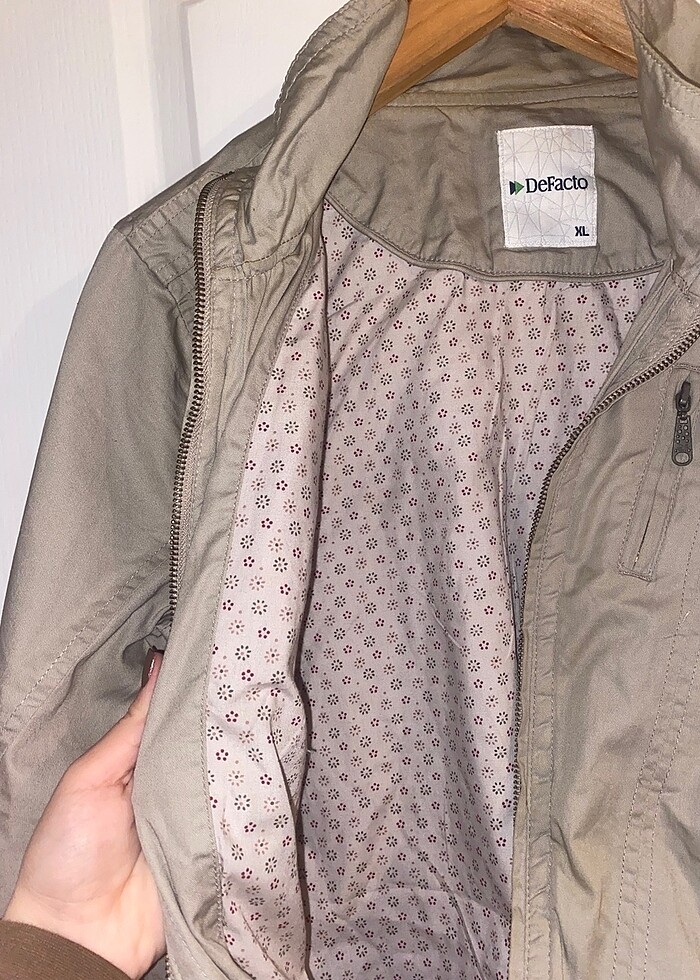 defacto krem ceket - Görsel 3