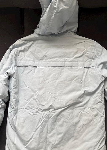 Bebek mavisi Kapüşonlu Fermuarlı Kadın Ceket - Görsel 2