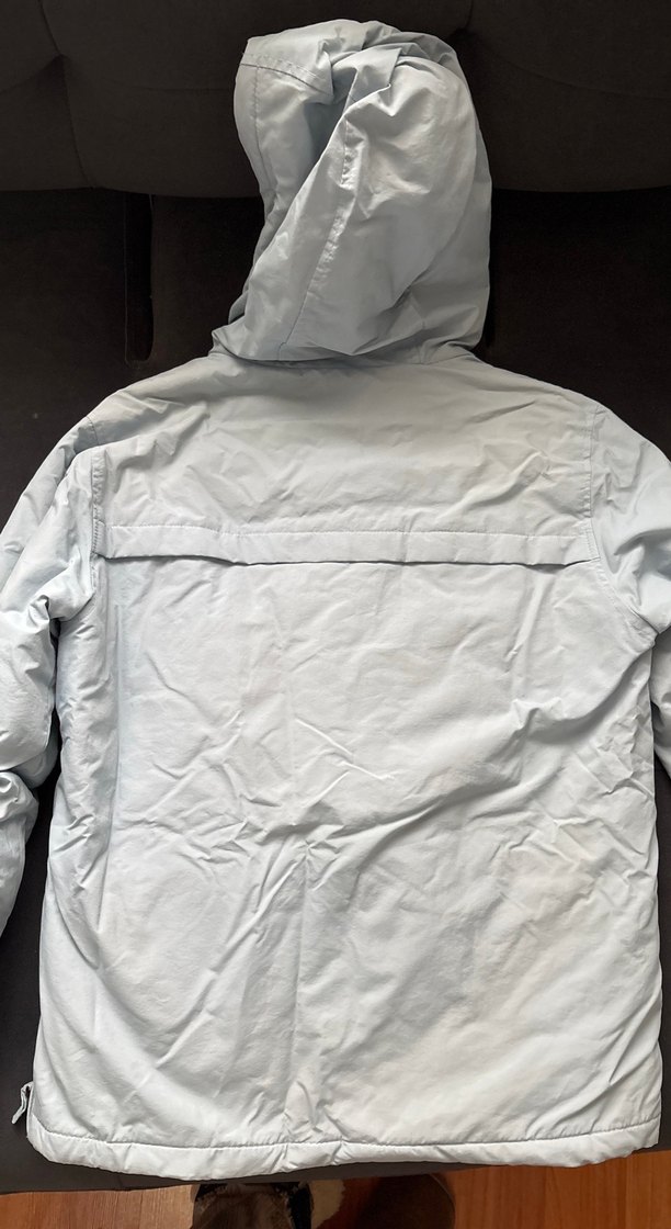 Bebek mavisi Kapüşonlu Fermuarlı Kadın Ceket - Görsel 2