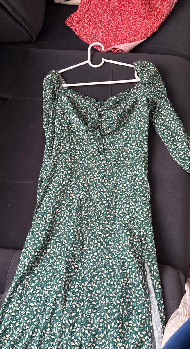 Drapeli Bohem Midi Elbise - Görsel 2