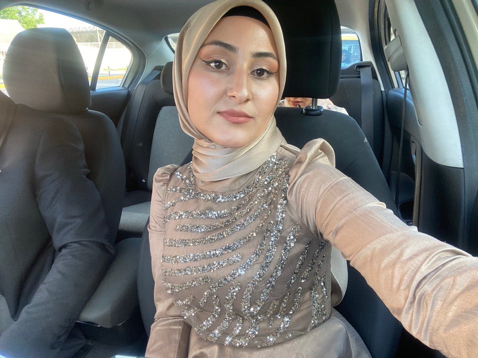 Bej İşlemeli Uzun Abiye Elbise - Görsel 2