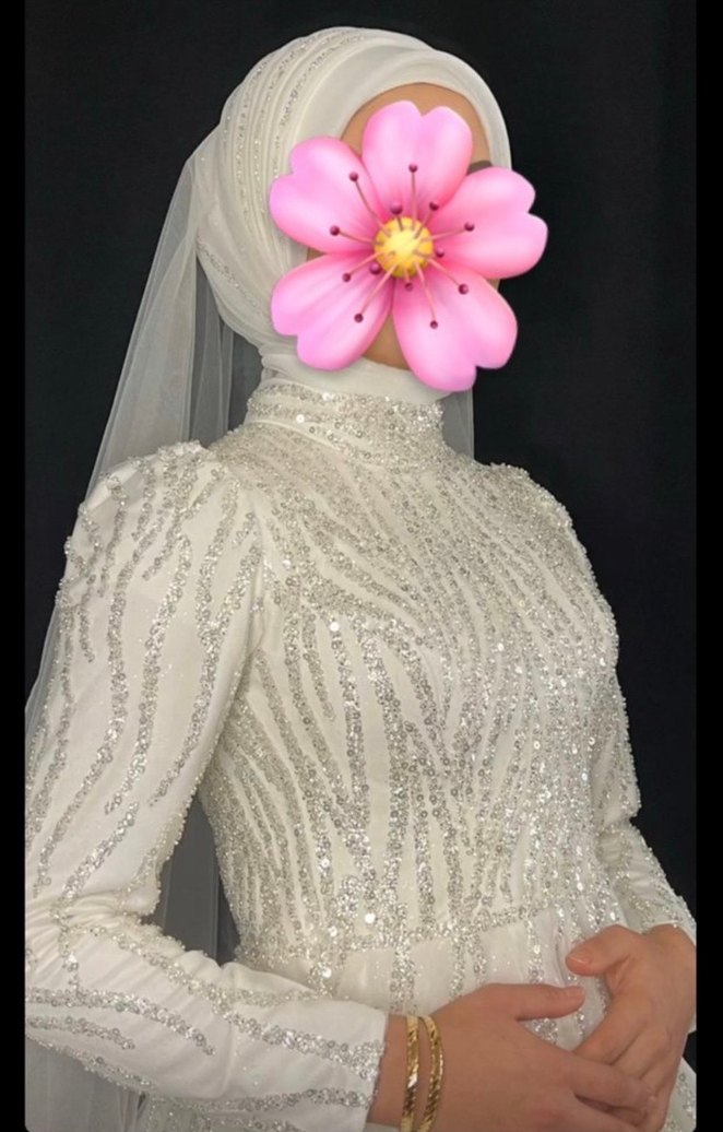 Uzun Kollu Beyaz Prenses Gelinlik - Görsel 2