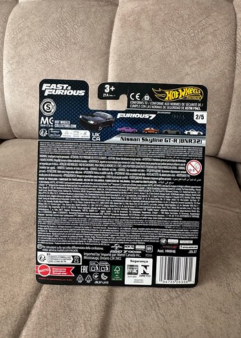 Hot Wheels FF Nissan Skyline GT-R(BNR32) Siyah Oyuncak Araba - Görsel 4