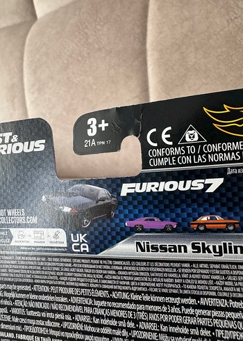 Beden Hot Wheels FF Nissan Skyline GT-R(BNR32) Siyah Oyuncak Araba