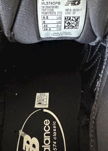 New Balance 574 Gri Street Spor Ayakkabı - Görsel 5