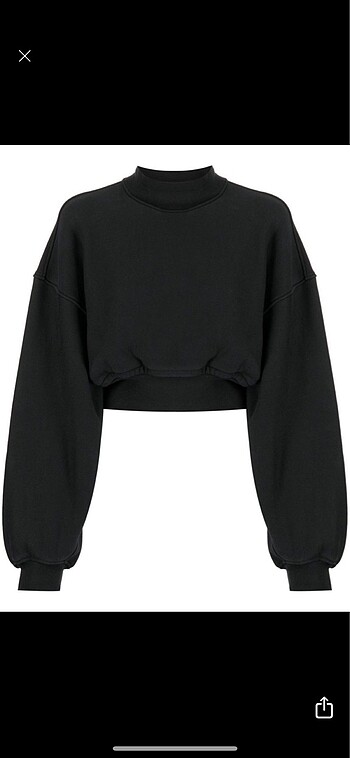 büzgülü siyah sweat