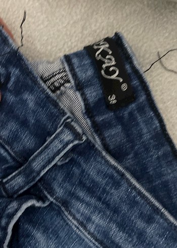 Kadın Mavi Denim Midi Boy Dar Kesim Jean - Görsel 2