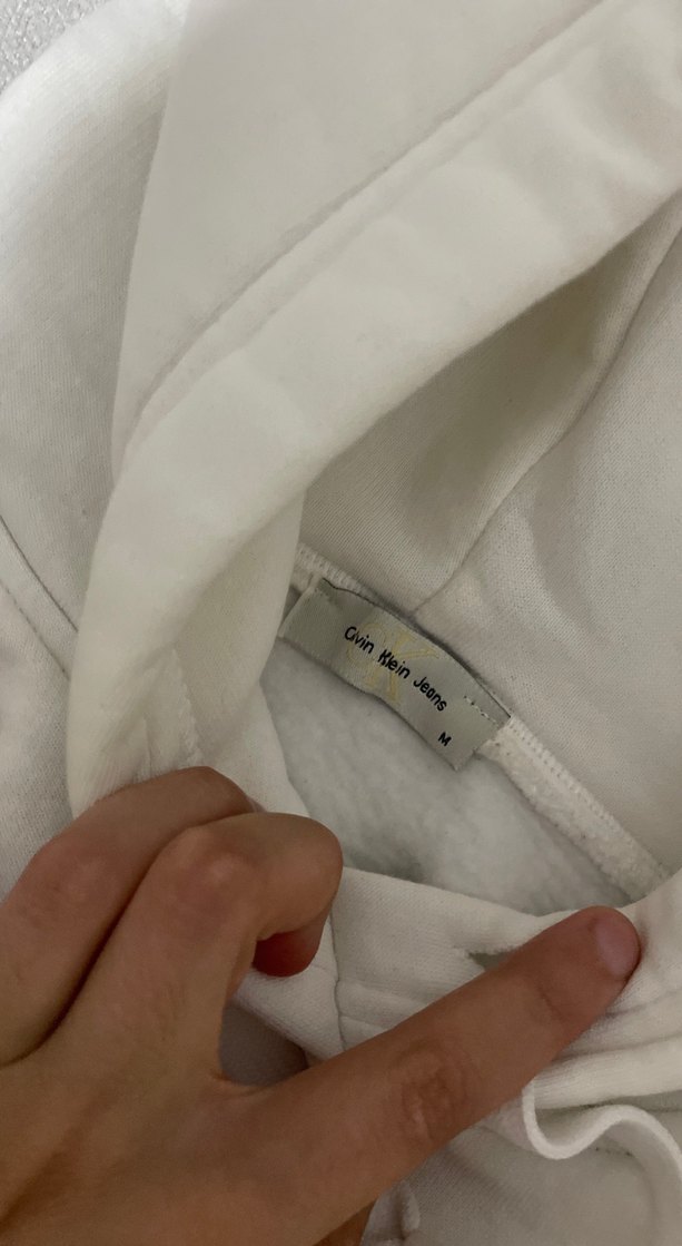 Calvin Klein Beyaz Kolsuz Sweatshirt - Görsel 2