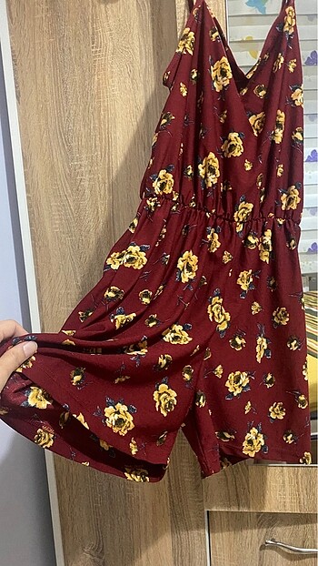 xl Beden Kırmızı mini tulum