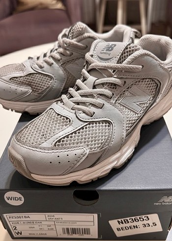 New Balance 530 Kız Çocuk Gri Ayakkabı 33,5 Numara Abzorb - Görsel 3