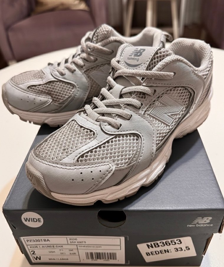 New Balance 530 Kız Çocuk Gri Ayakkabı 33,5 Numara Abzorb - Görsel 3