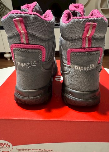 Superfit Kız Çocuk Gri Pembe Su Geçirmez Gore-Tex Bot - Görsel 3