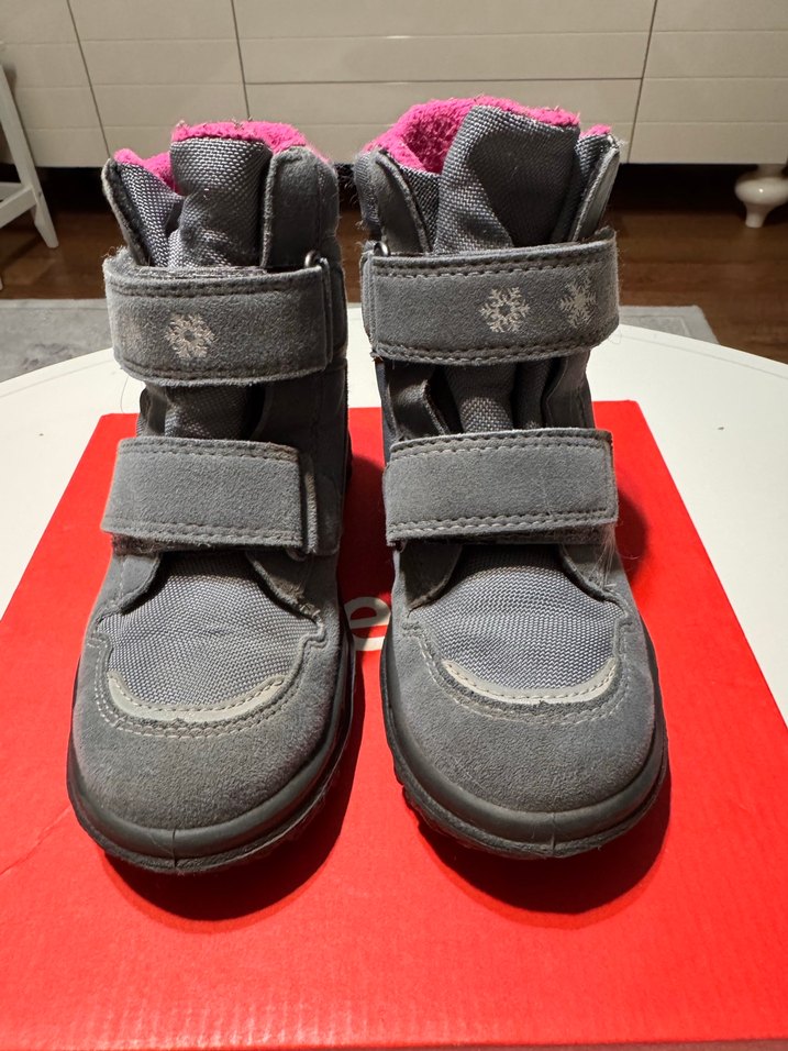 Superfit Kız Çocuk Gri Pembe Su Geçirmez Gore-Tex Bot - Görsel 2