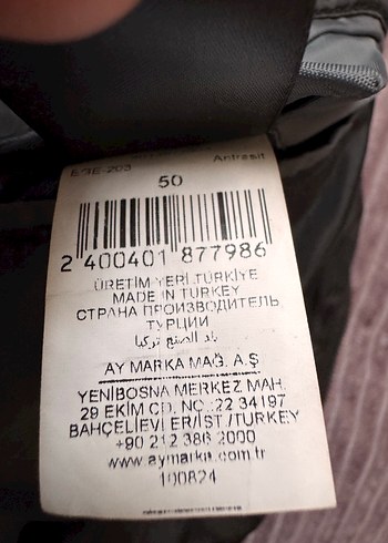 Beymen Antrasit Yün Kaban / Mont - Görsel 6