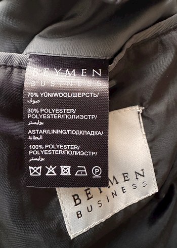 Beymen Antrasit Yün Kaban / Mont - Görsel 3