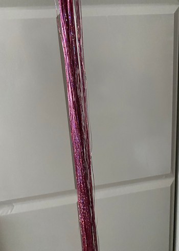 Pembe Parlak Simli Saç Aksesuarı - Görsel 3