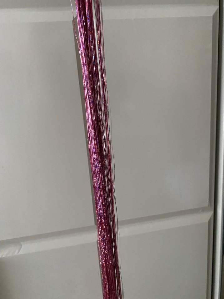 Pembe Parlak Simli Saç Aksesuarı - Görsel 3