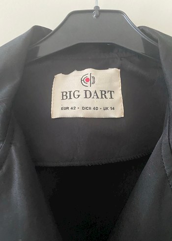 xl Beden Siyah Düğmeli Uzun Kadın Trençkot