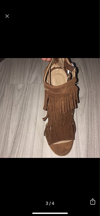 37 Beden Taba topuklu ayakkabı
