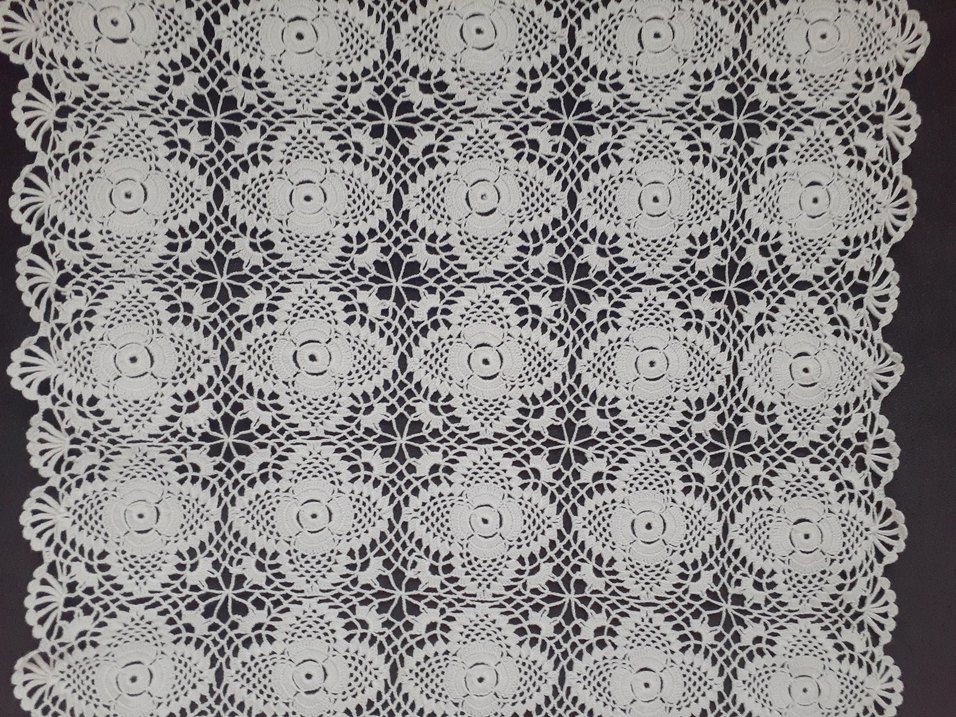 Vintage Dantel sehpa örtüsü - Görsel 2