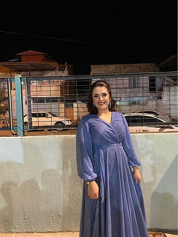 Abiye Simli uzun abiye