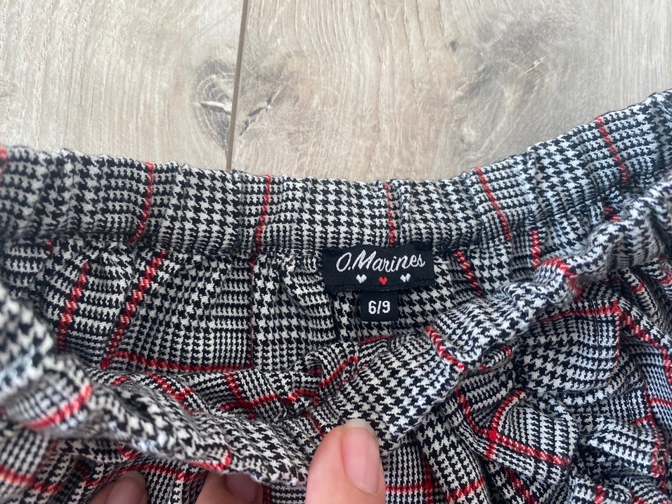 Ekose Nakışlı Kız bebek Etek - Görsel 3