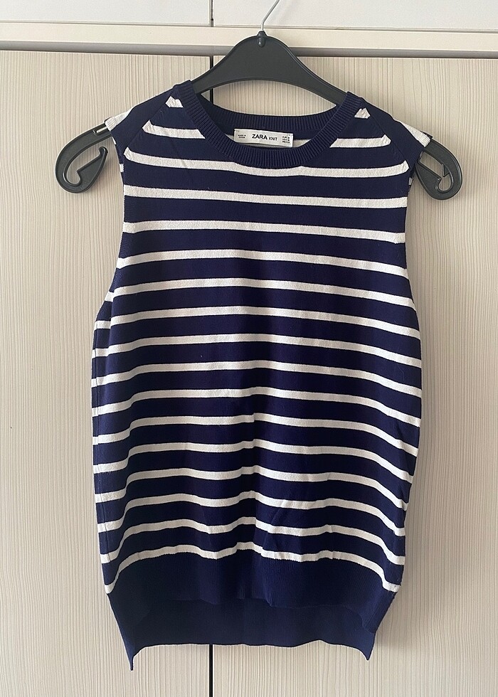 Zara çizgili yelek - Görsel 2