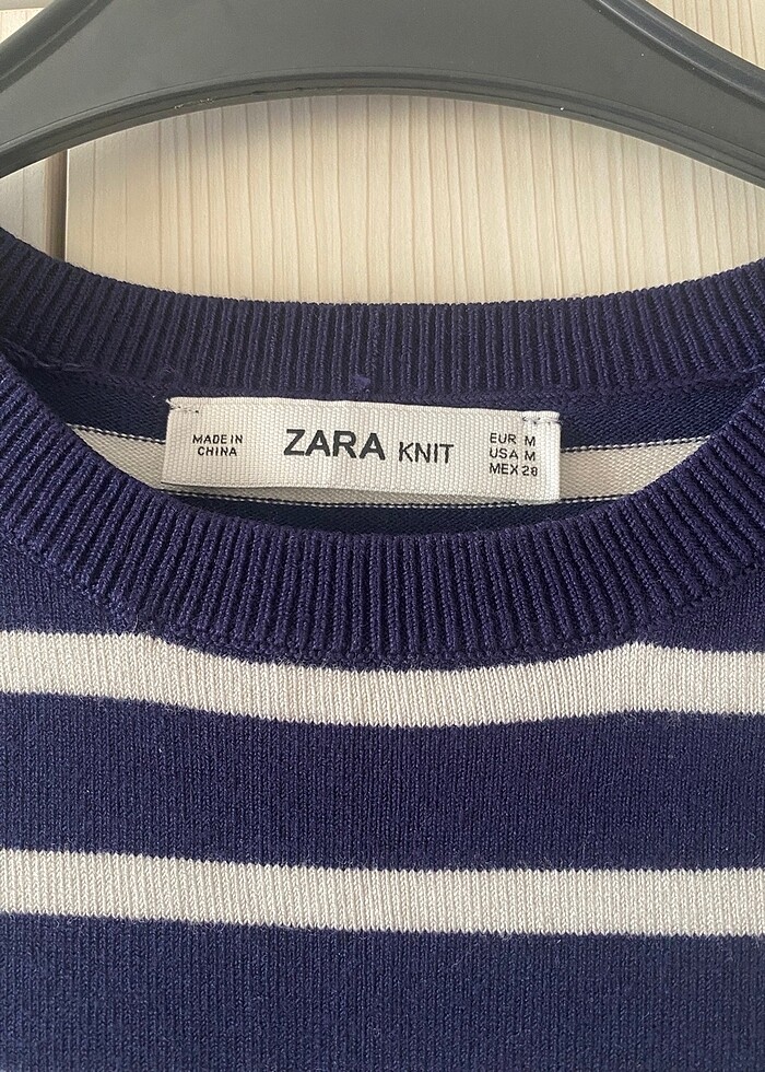 Zara çizgili yelek - Görsel 3
