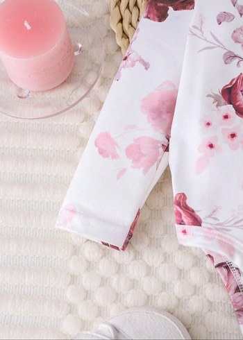 Pembe Bebek Kız Tulum Takımı - Görsel 4