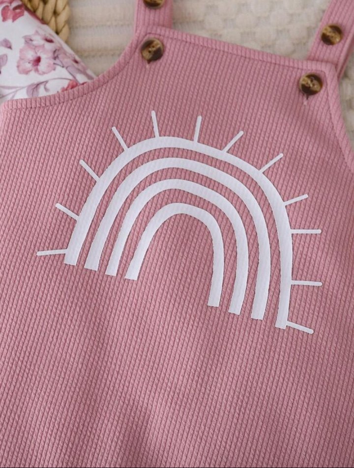 Pembe Bebek Kız Tulum Takımı - Görsel 5