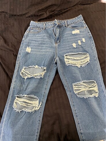 Yırtık Tapered Pantalon