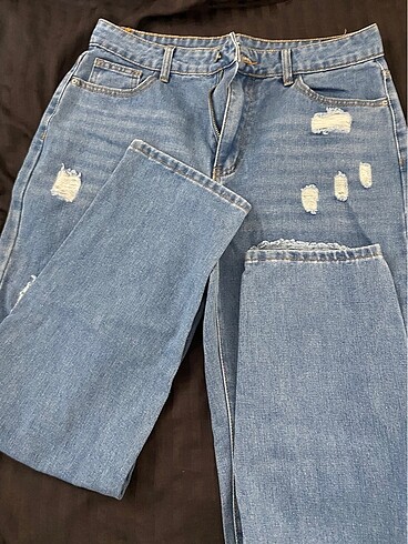 l Beden Yırtık Tapered Pantalon