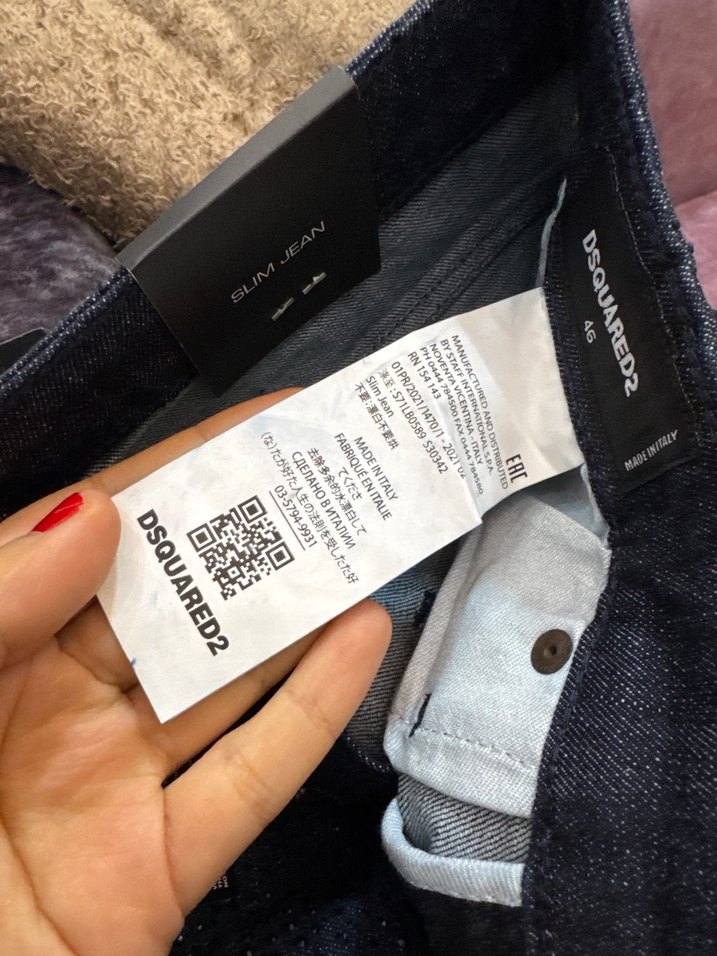Orijinal Dsquared2 Slim Jean  Made in Italy - Görsel 4