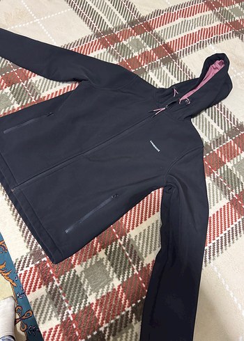 Siyah Kapüşonlu Fermuarlı Kadın Ceket LUMBERJACK - Görsel 3