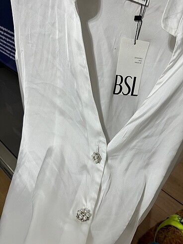BSL FASHION Etıketli saten gömlek