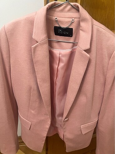 Pembe blazer ceket