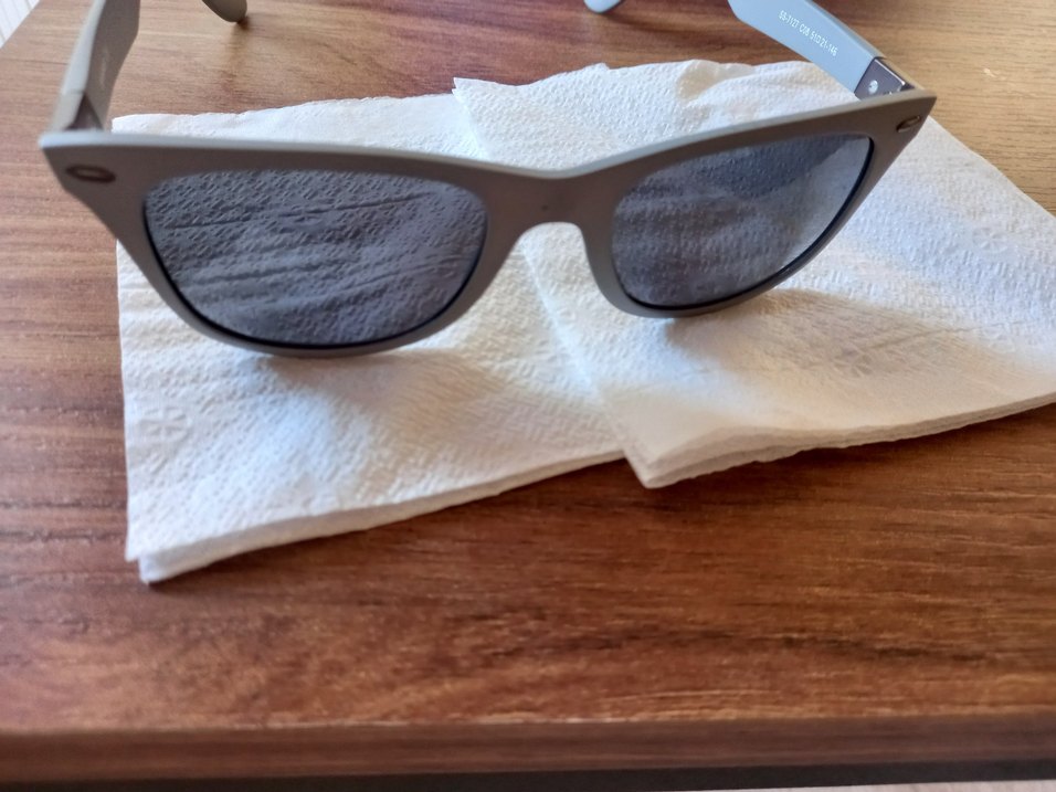 Minimalist Mavi Gri Kadın Güneş Gözlüğü - Görsel 5