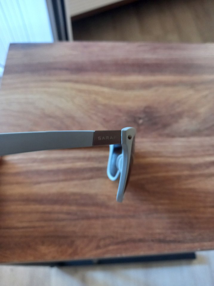 Minimalist Mavi Gri Kadın Güneş Gözlüğü - Görsel 4