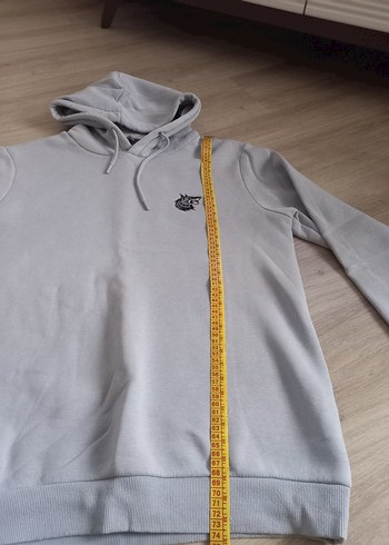 bebe mavisi Kapüşonlu erkek Sweatshirt - Görsel 5