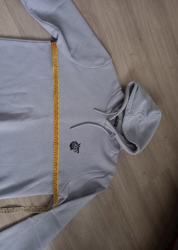 bebe mavisi Kapüşonlu erkek Sweatshirt - Görsel 4