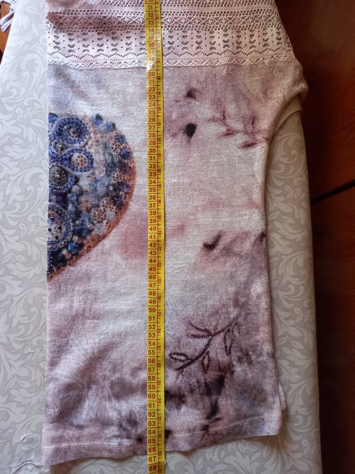 Dantel Detaylı Bohem Gri Kadın Bluz - Görsel 5