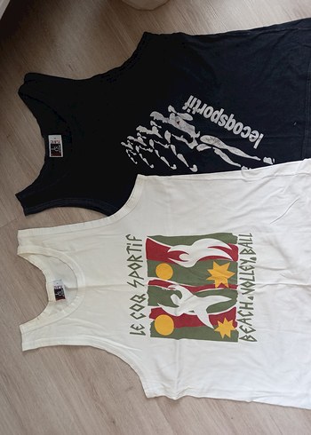 le coq sportif erkek plaj tişörtleri 2 si bir arada - Görsel 7