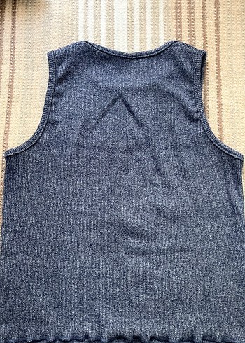 H&M Gri Triko Kadın Kolsuz Basic Atlet