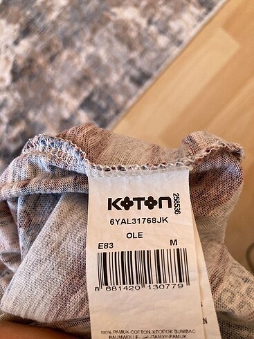 m Beden Koton Kadın Crop Hope yazılı