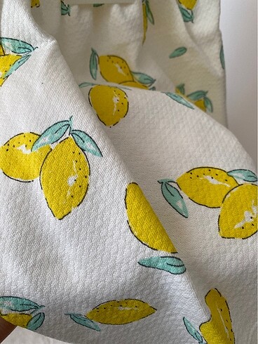 18-24 Ay Beden çeşitli Renk Zara limon desenli elbise