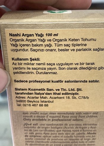 Nashi Argan Saç Bakım Yağı - Görsel 2