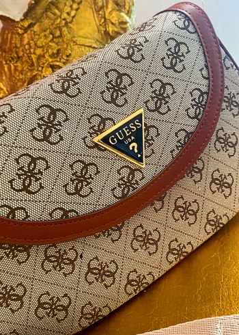 Beden Guess Baskılı Kahverengi Kadın Çanta