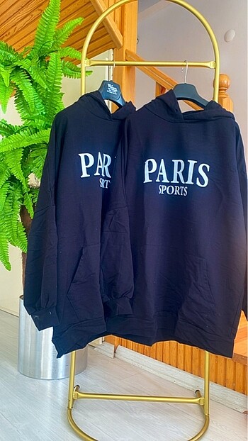 PARİS Baskılı İkili Sweatshirt