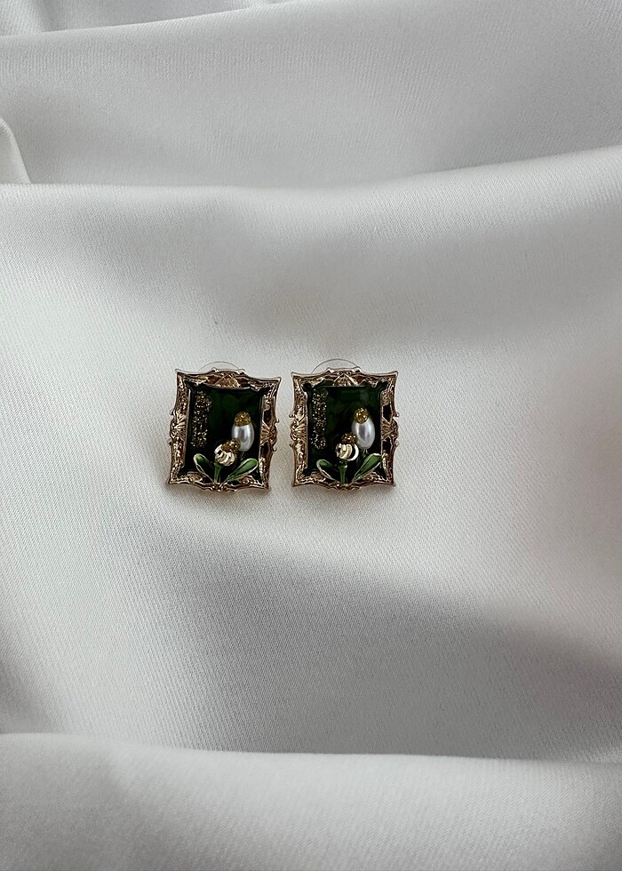 Vintage küpe - Görsel 2